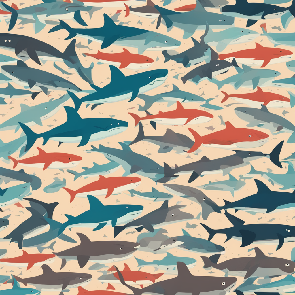 a sea full of sharks