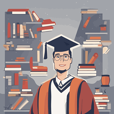 a man graduating from college