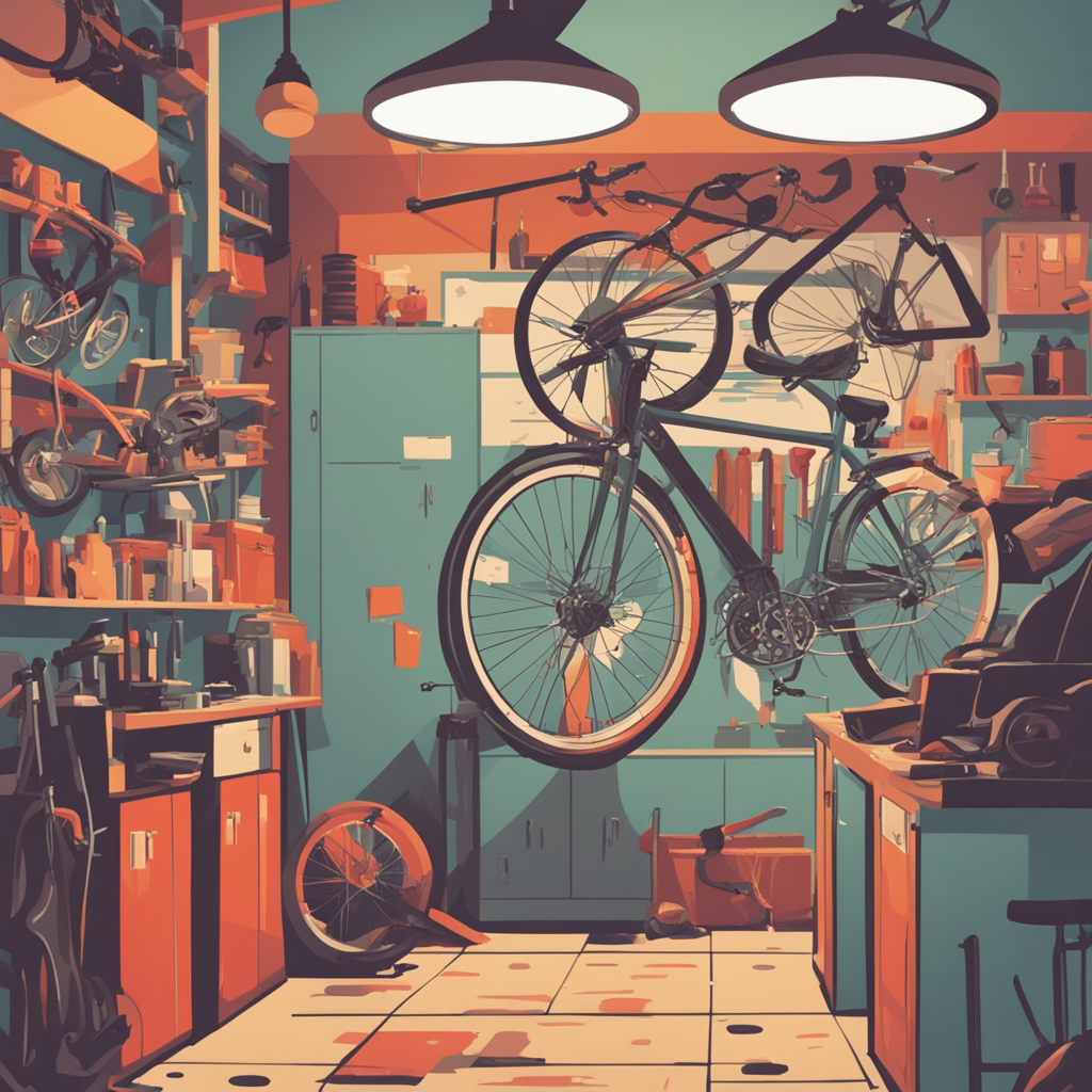 a bicycle repair shop