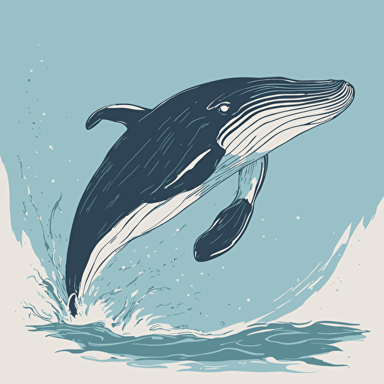 a whale jumping out of the water