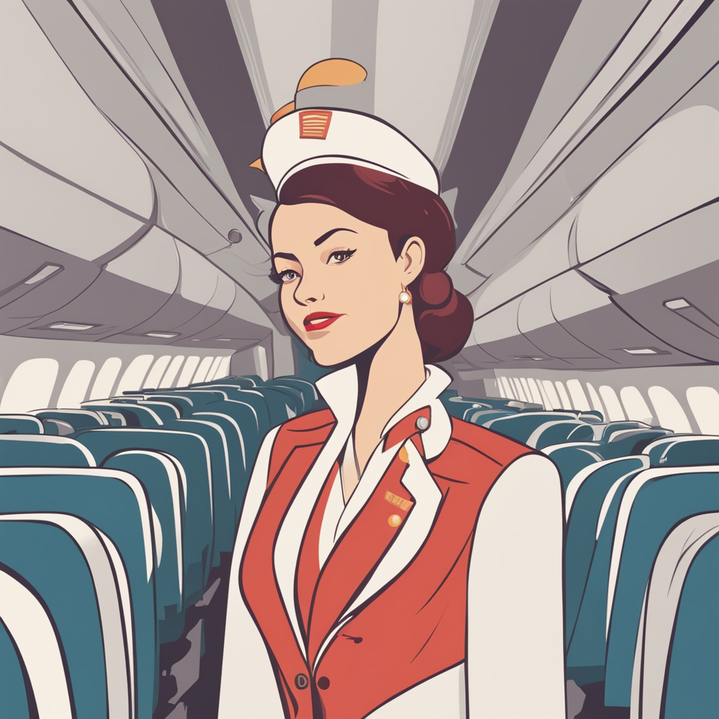 a flight attendant