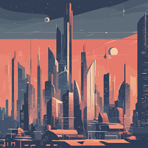 a futuristic cityscape