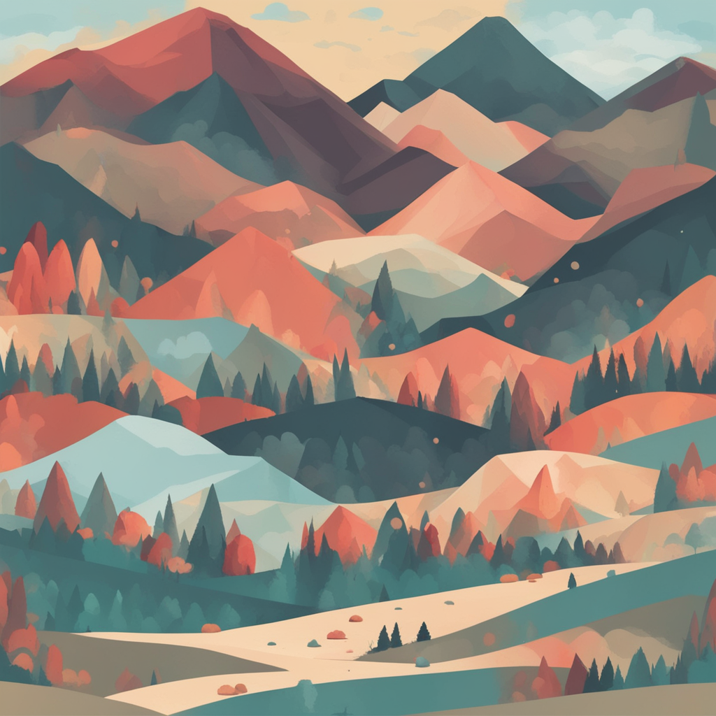 a mountain landscape