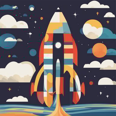 a rocket taking off