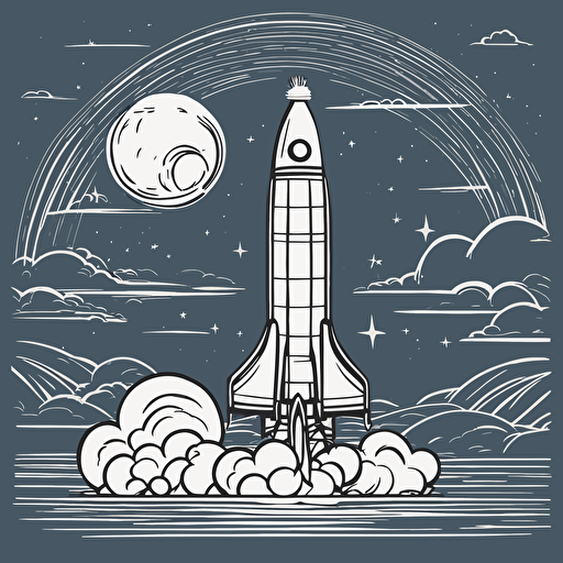 a rocket taking off
