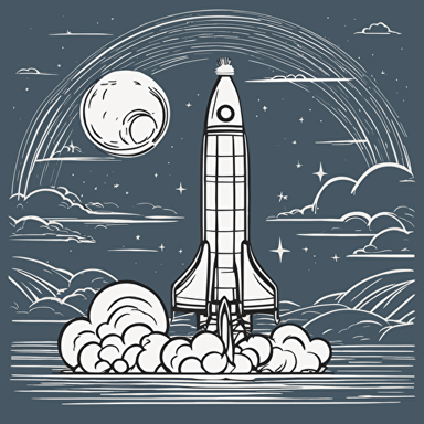 a rocket taking off