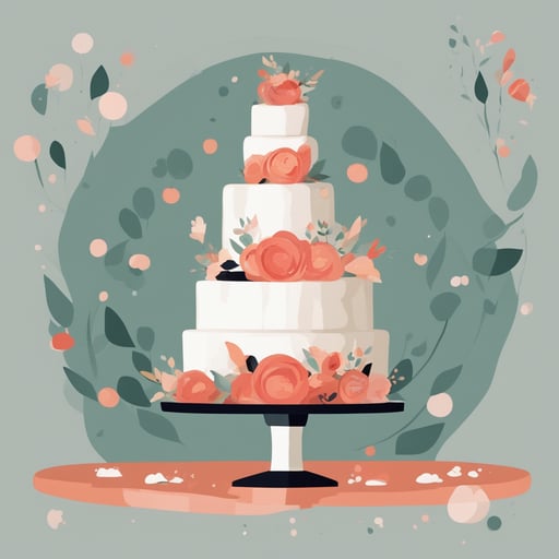 a wedding cake