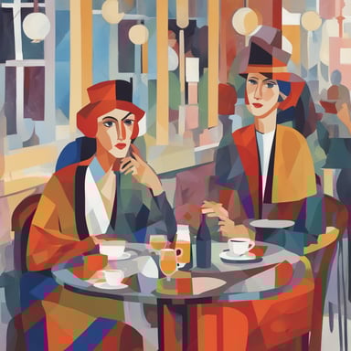 a couple on a date at a restaurant