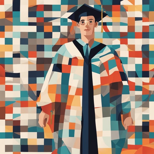 a man graduating from college