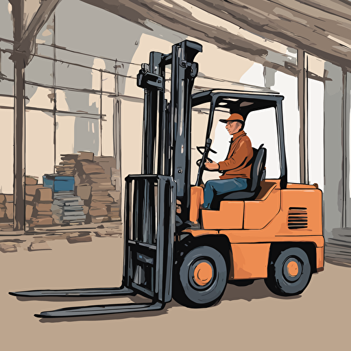 a forklift