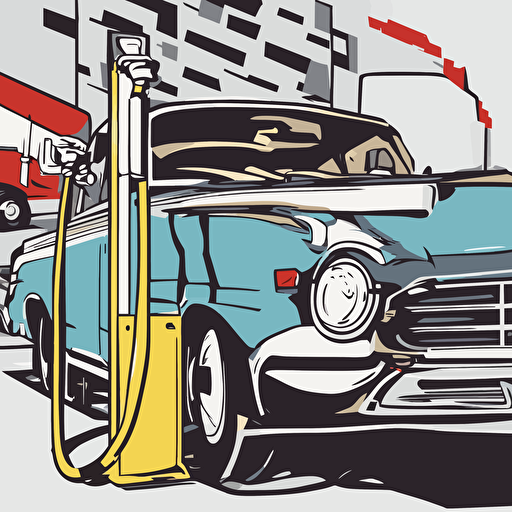 a car refueling