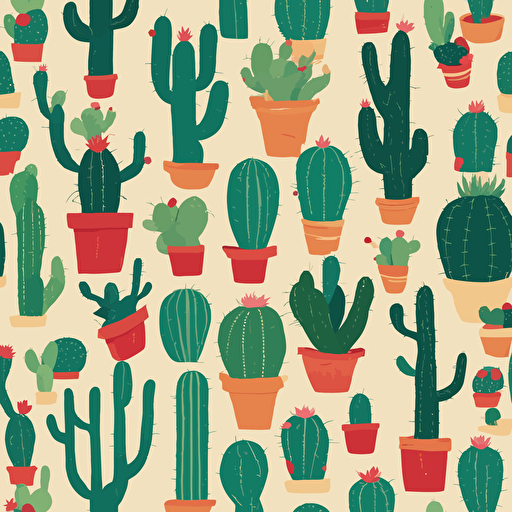 a collection of cacti in the desert