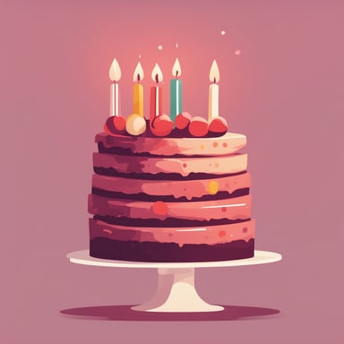a birthday cake