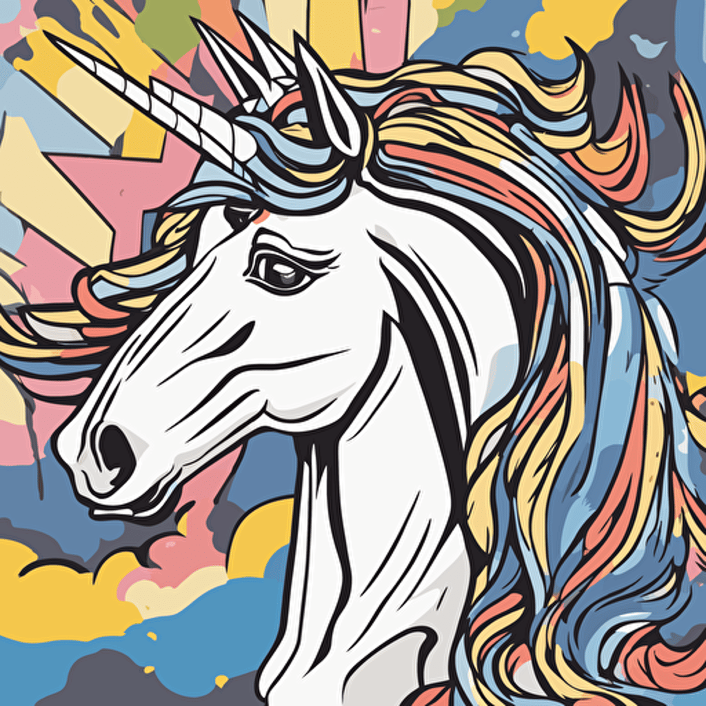 a portrait of a unicorn