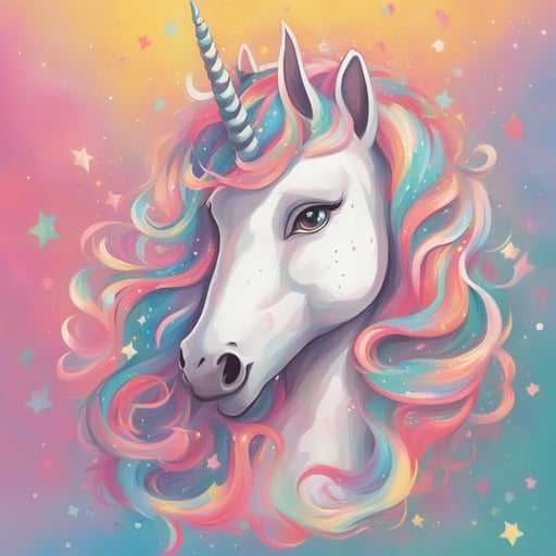 a portrait of a unicorn