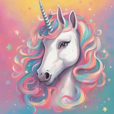 a portrait of a unicorn