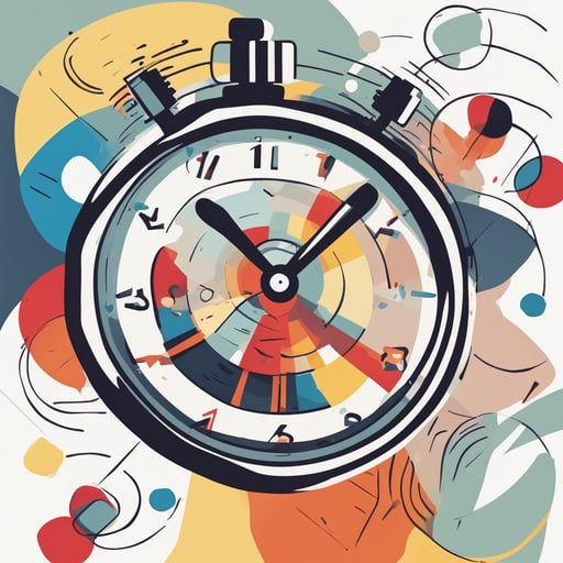 a stopwatch with a checkmark