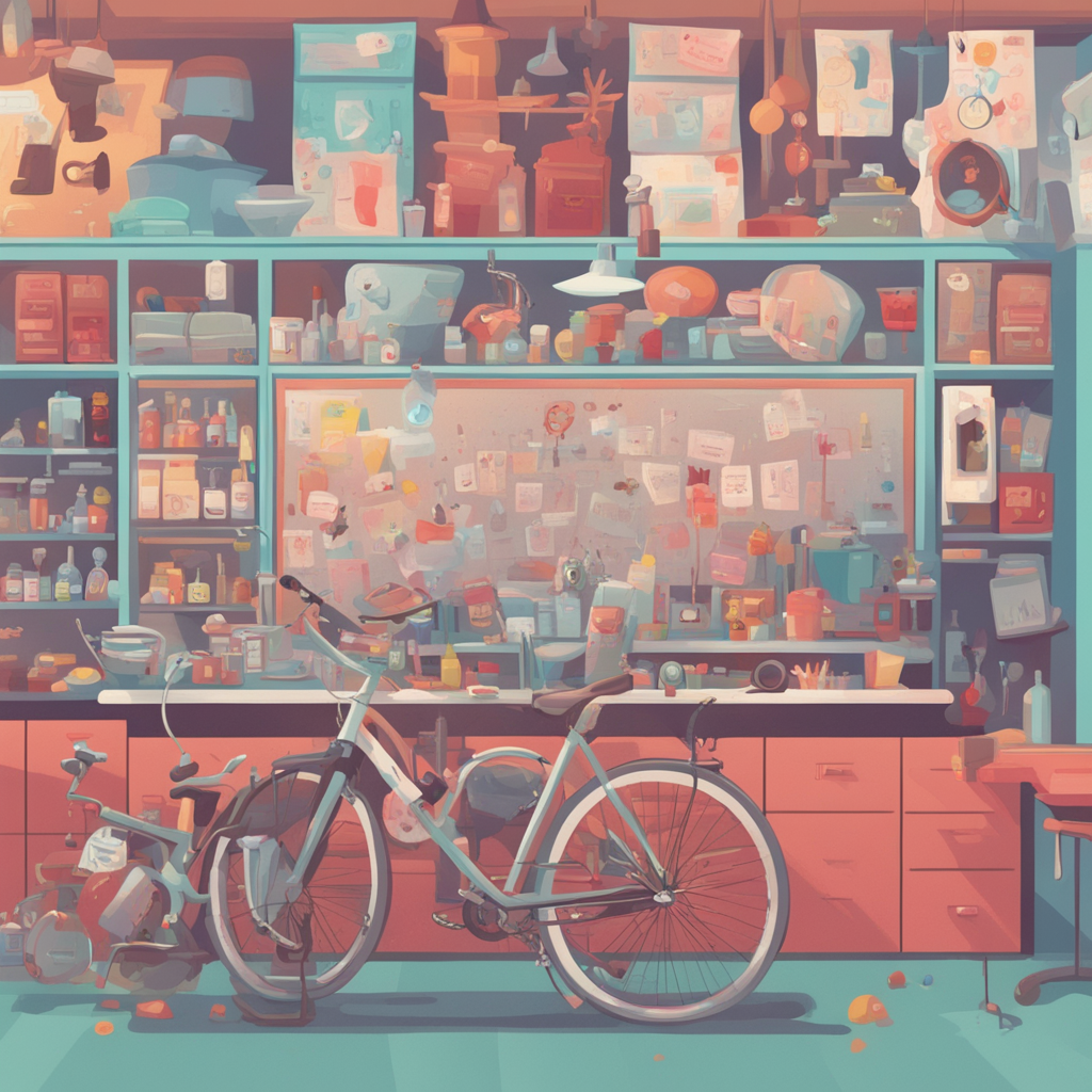 a bicycle repair shop
