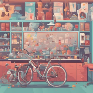 a bicycle repair shop