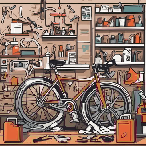 a bicycle repair shop