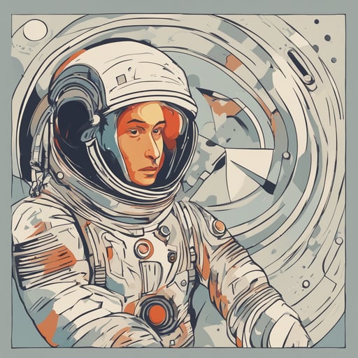 a person in a space suit