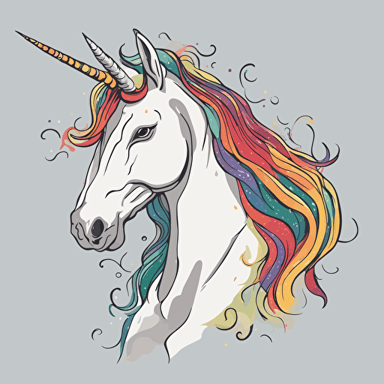 a portrait of a unicorn