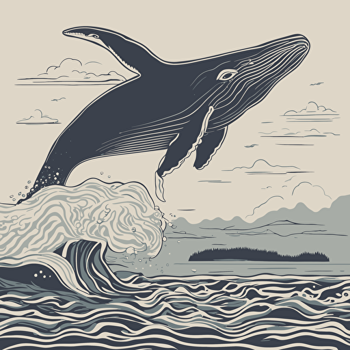 a whale jumping out of the water