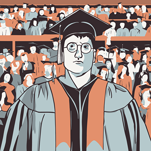 a man graduating from college