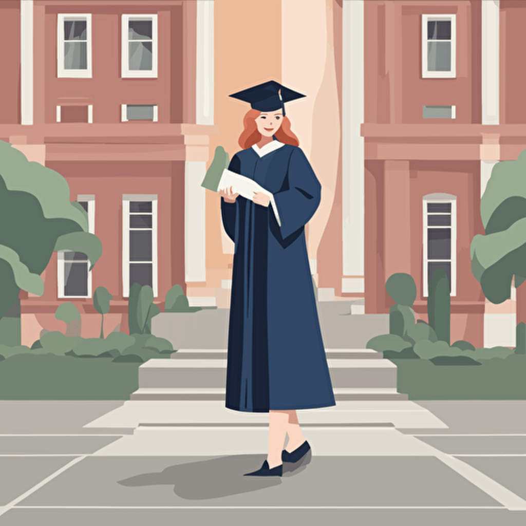 a woman graduating from college