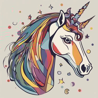 a portrait of a unicorn