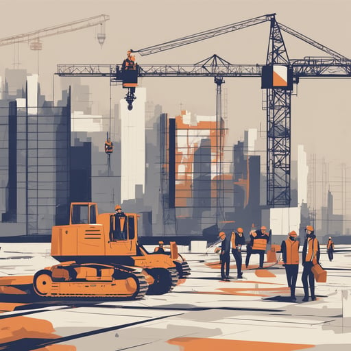 workers on a construction site