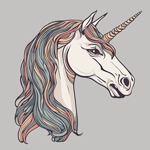 a portrait of a unicorn