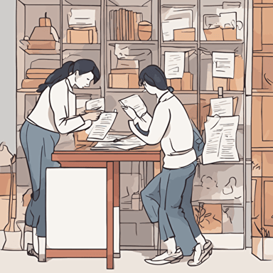 a team checking items off a list