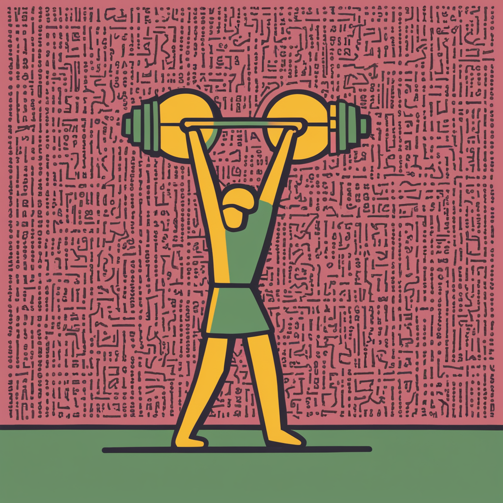 a person weightlifting