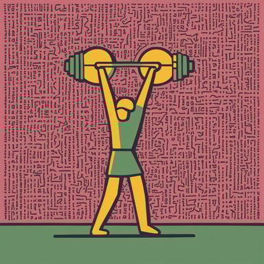 a person weightlifting