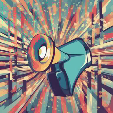 a megaphone