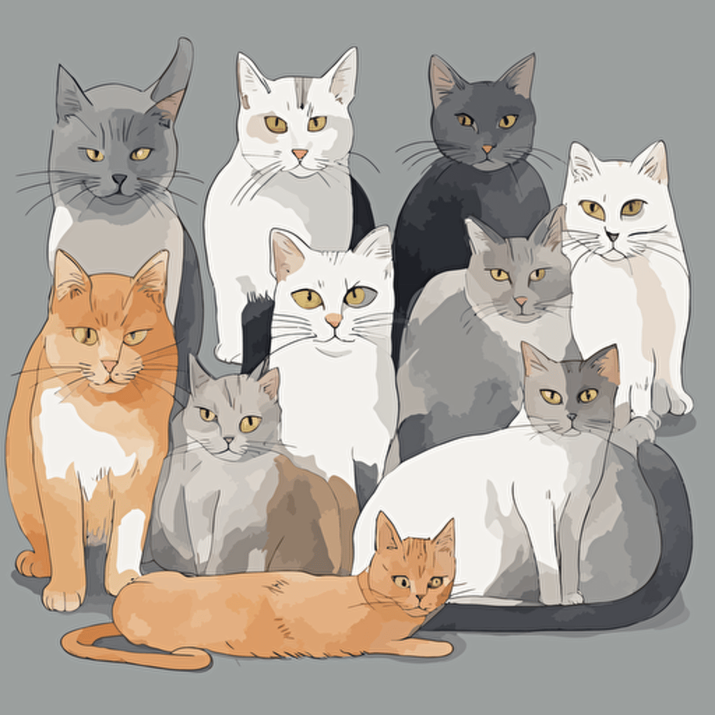 a group of cats