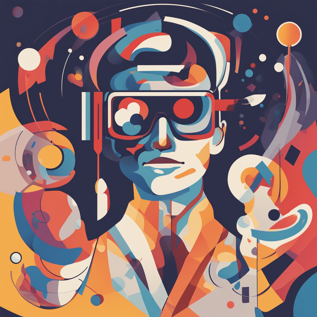 a person using a vr headset