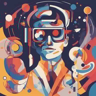 a person using a vr headset