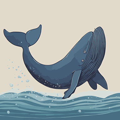 a whale jumping out of the water