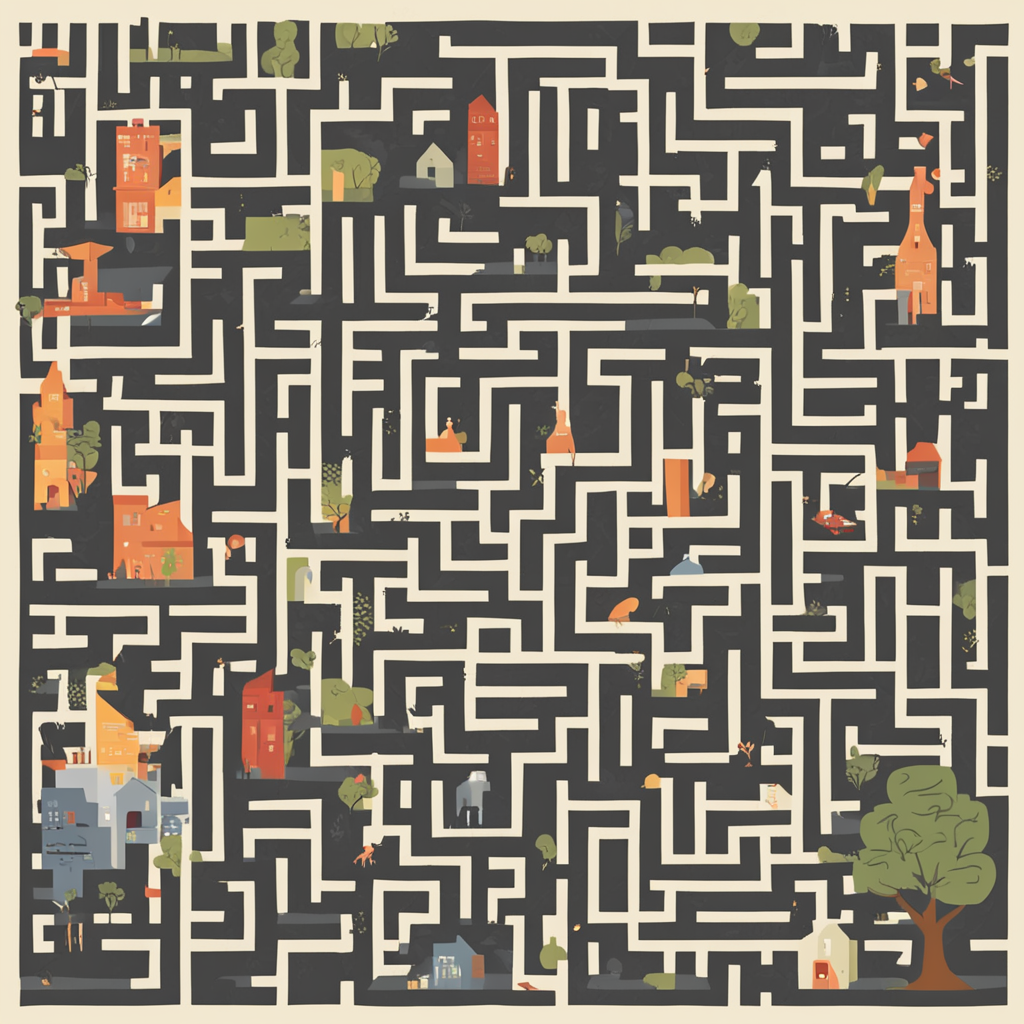 a maze