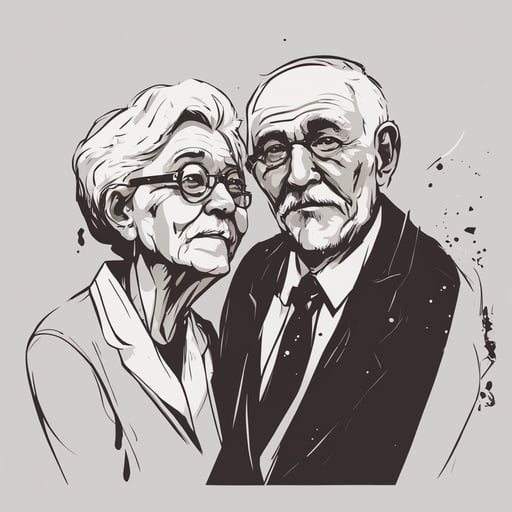 an elderly couple