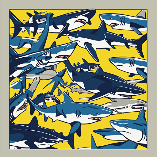 a sea full of sharks