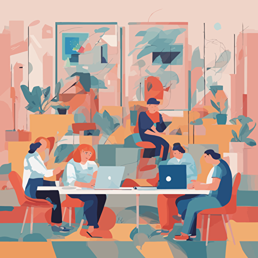 a team of people adjusting a website by moving its parts