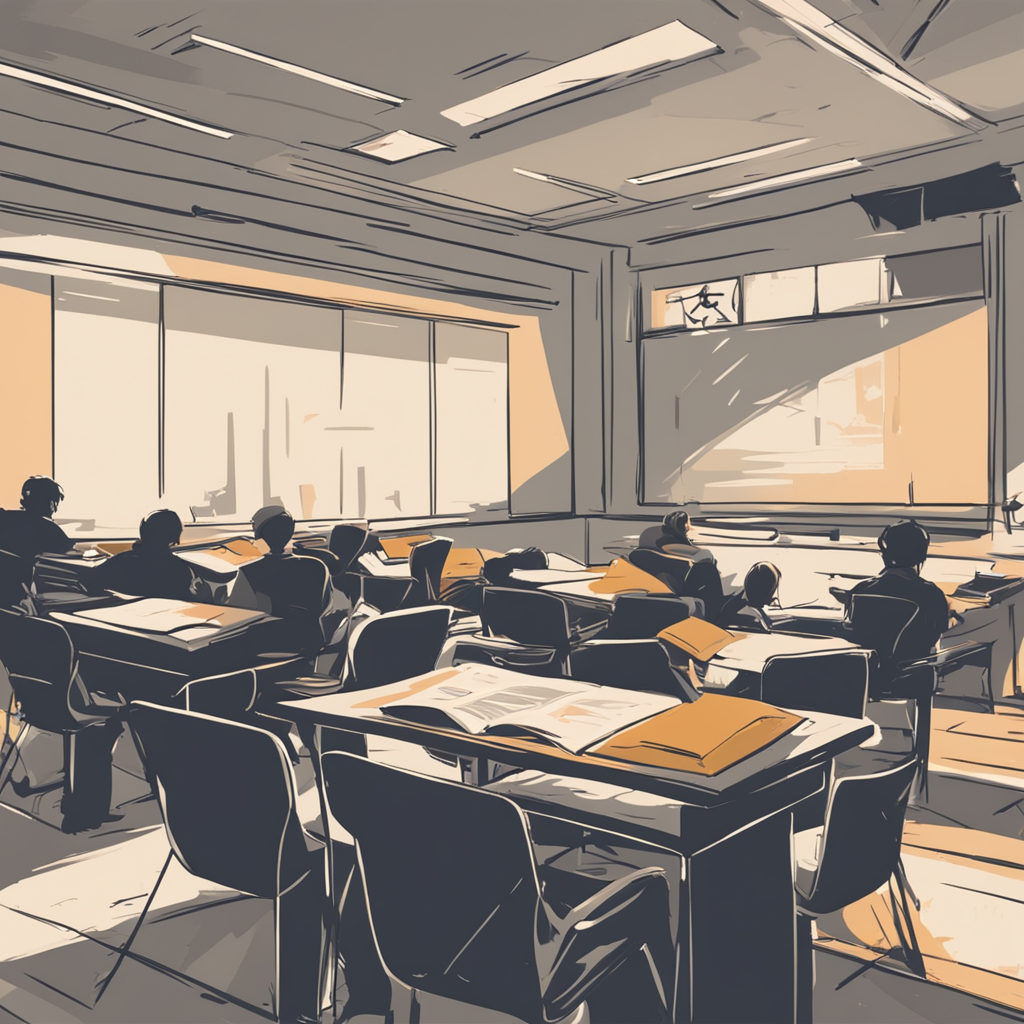 a university classroom