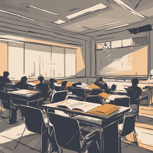 a university classroom