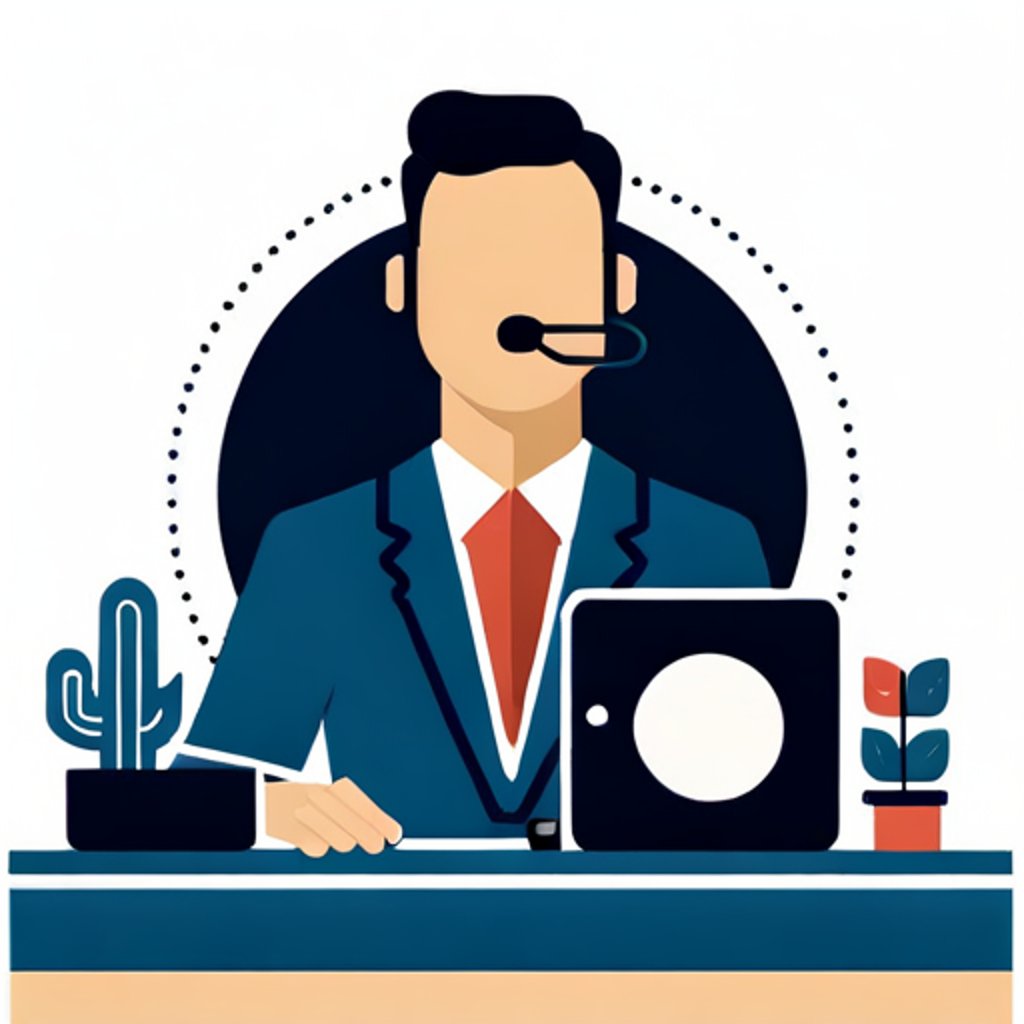 a customer support person 