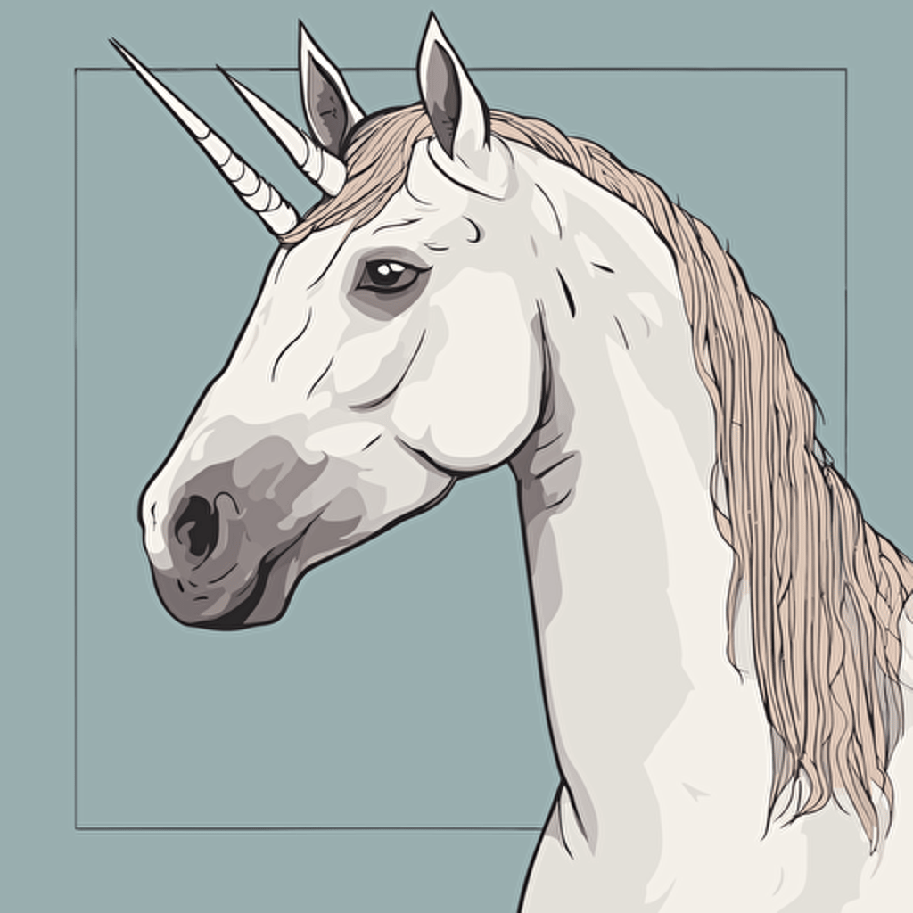 a portrait of a unicorn