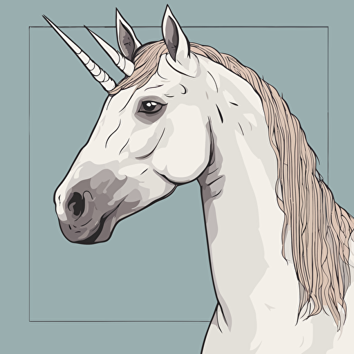 a portrait of a unicorn