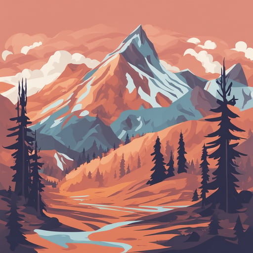 a mountain landscape